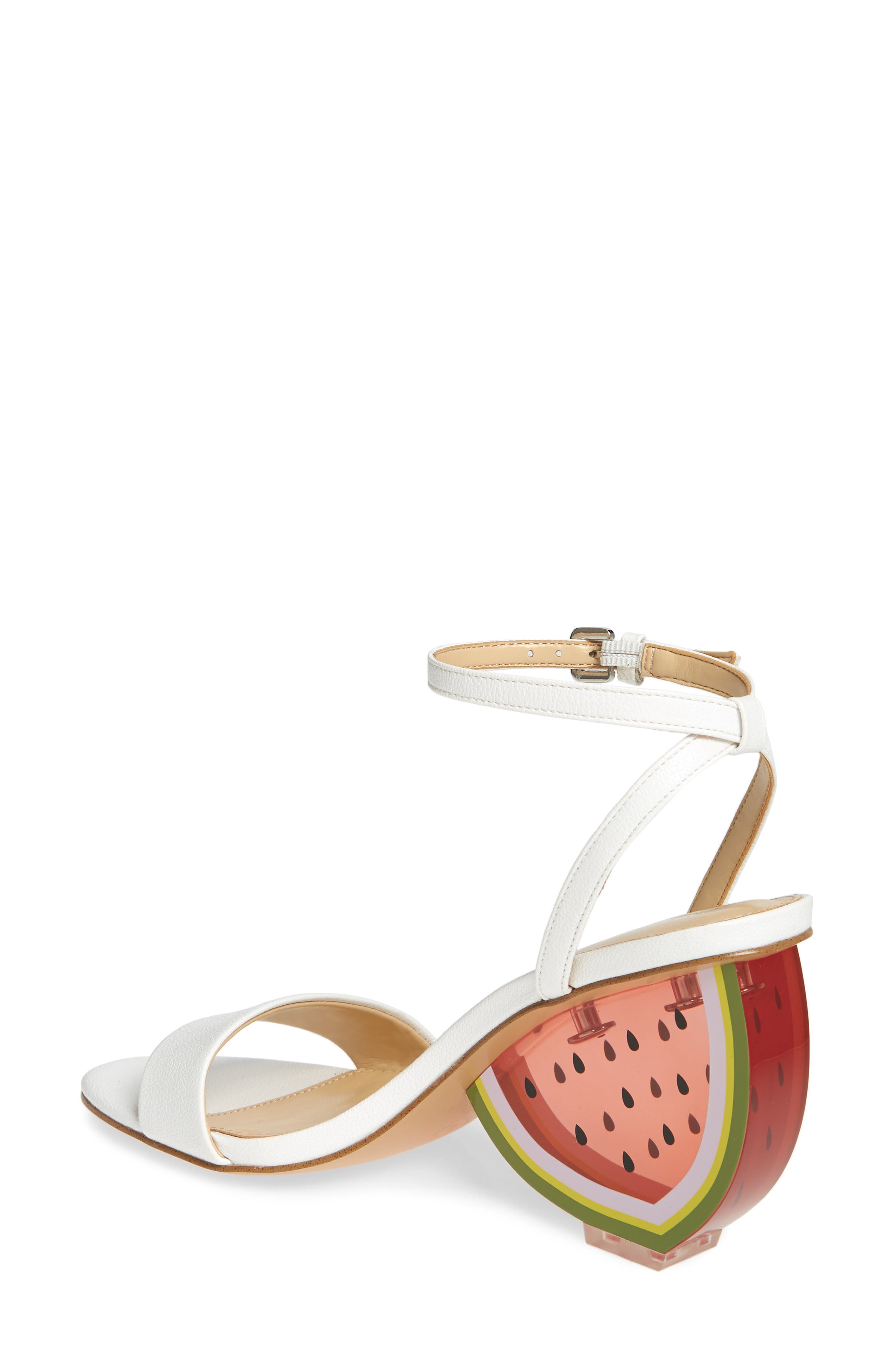 Katy Perry Petra Clear Watermelon Heel Sandal, Alternate, color, 