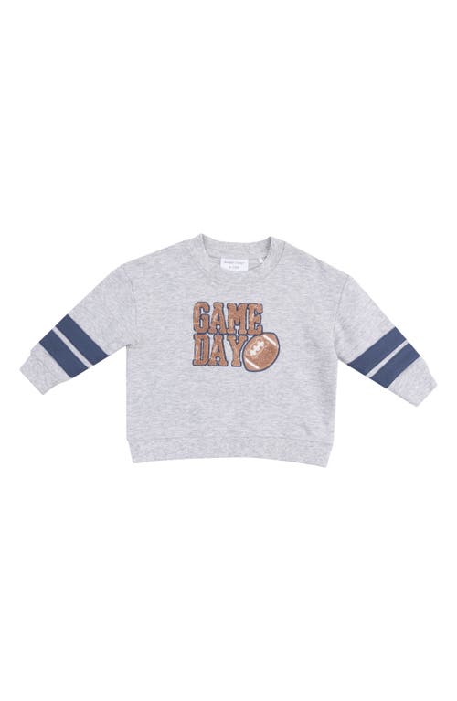 Angel Dear Kids' Varsity French Terry Sweatshirt In Gray