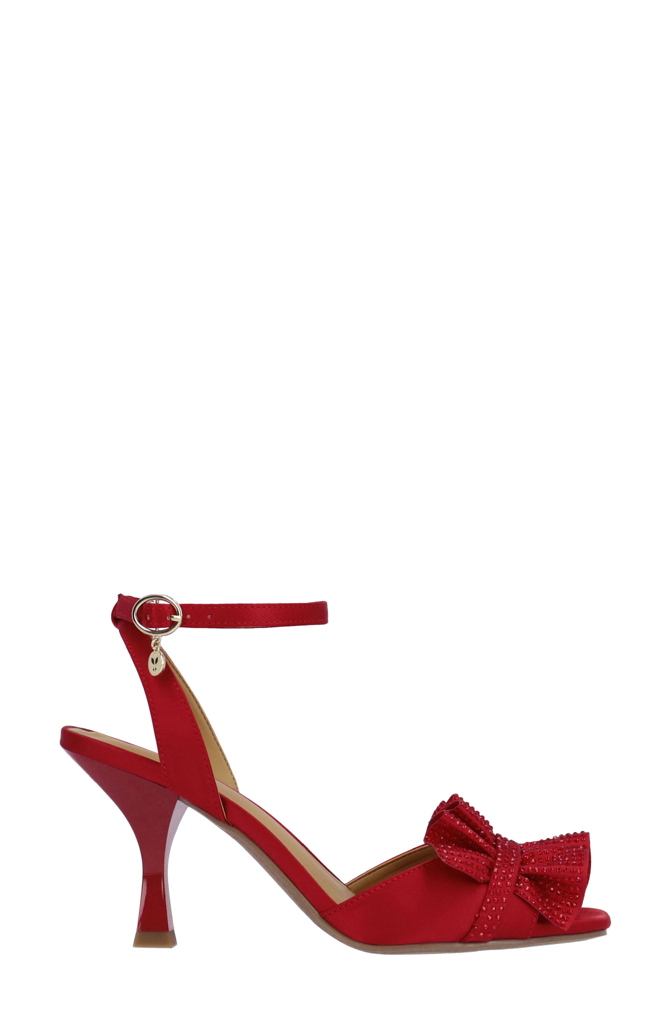 Almita Ankle Strap Sandal, Alternate, color, RED