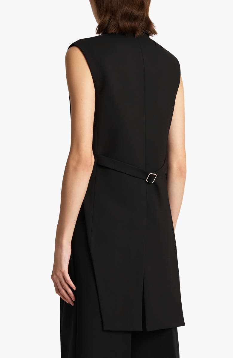 Khaite Orville Double Breasted Vest, Alternate, color, Black