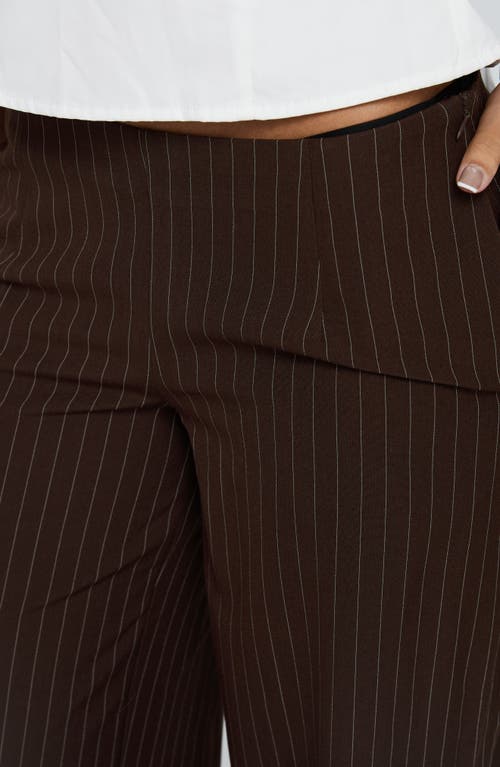 Princess Polly Khane Low Rise Wide Leg Pants In Brown
