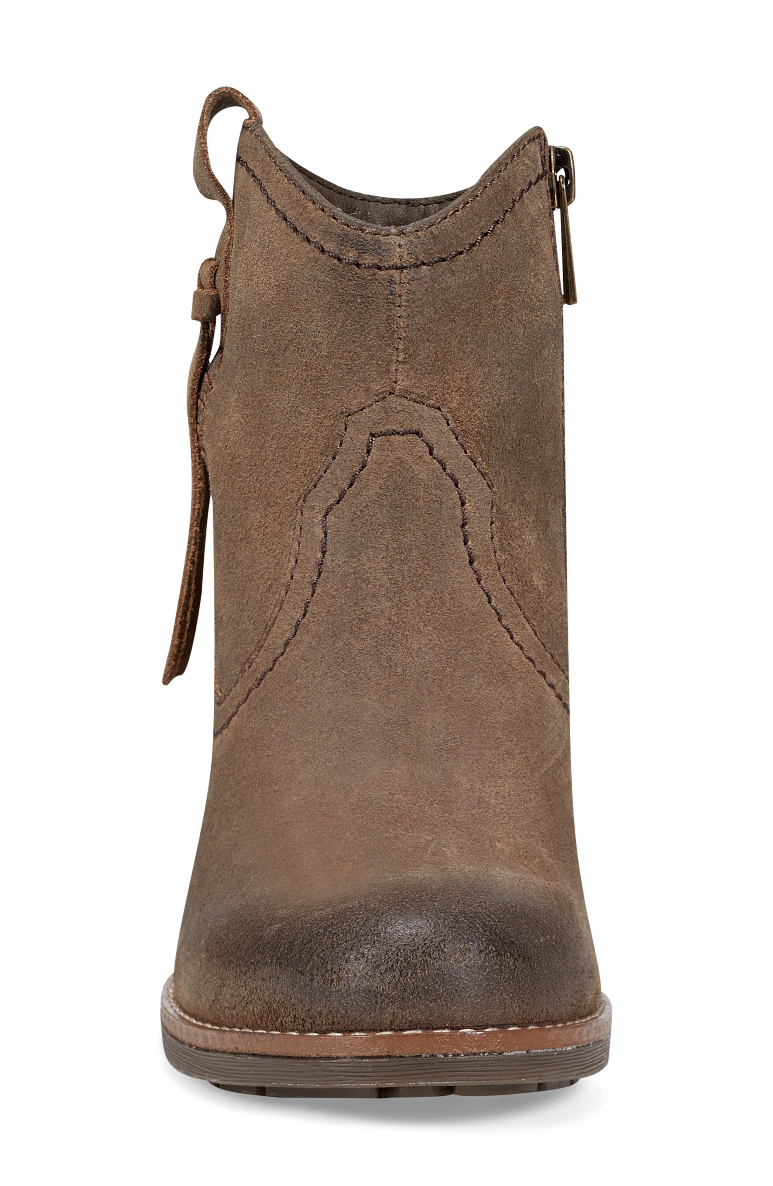 Earth<sup>®</sup> Irene Block Heel Zip Bootie, Alternate, color, Brown