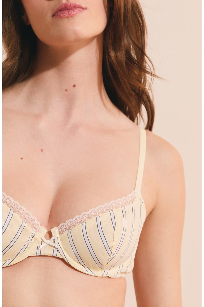 Benicio Day Seamed Underwire Bra, Alternate, color, VANILLE
