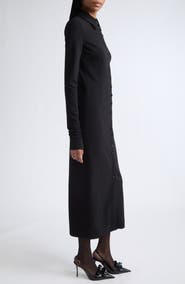 Dolce&Gabbana Long Sleeve Wool Blend Jersey Cocktail Dress
