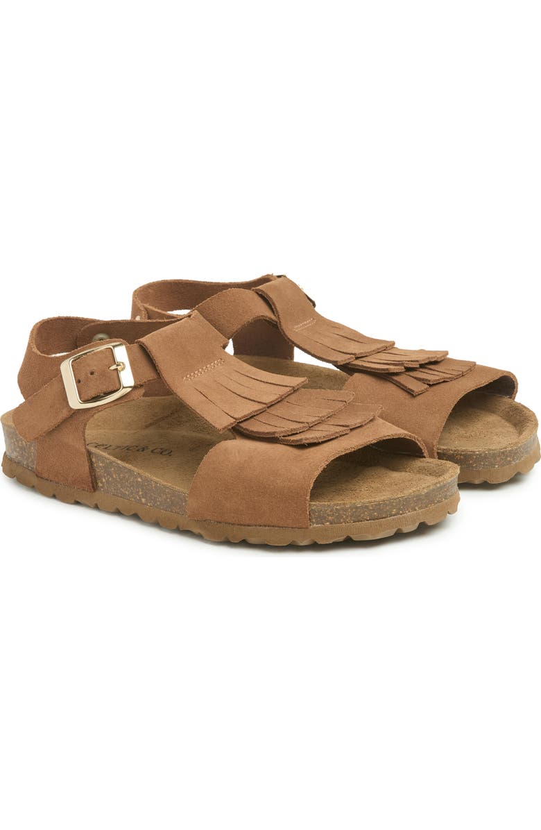 Celtic & Co. Fringed Sandal, Alternate, color, Tan