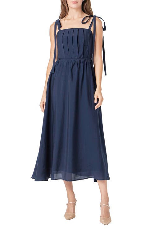 Pleated Fit & Flare Sundress