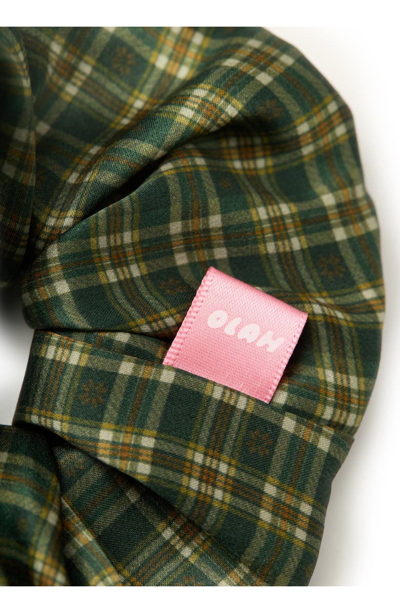 OLAH Grevelyn Silk Scrunchie, Alternate, color, Green