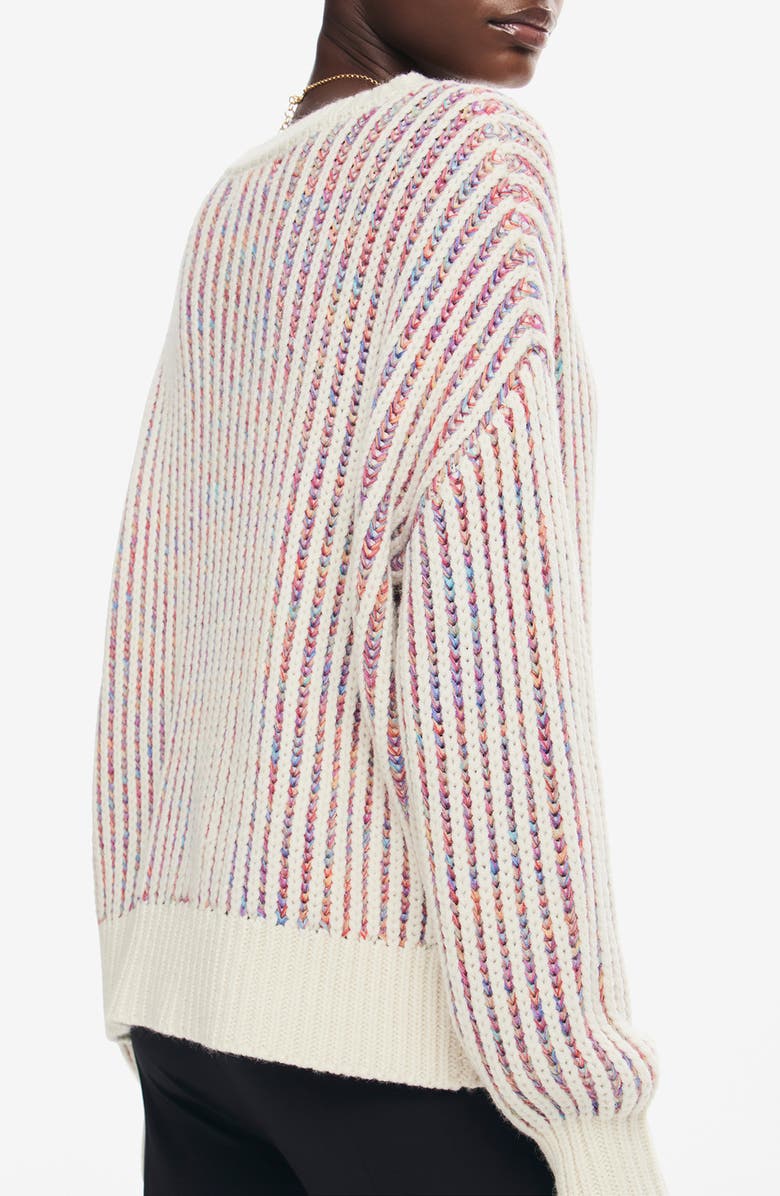 Desigual Whitehorse Marled Stripe Sweater, Alternate, color, 