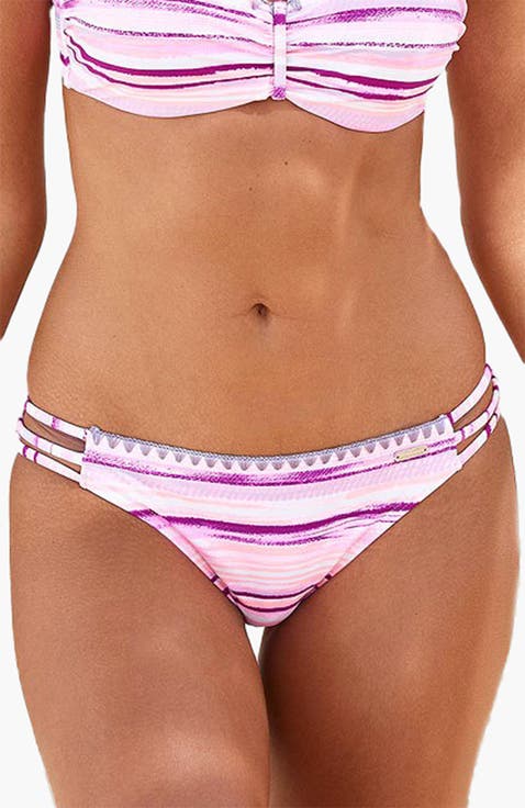 Printed Strappy Classic Bikini Bottom