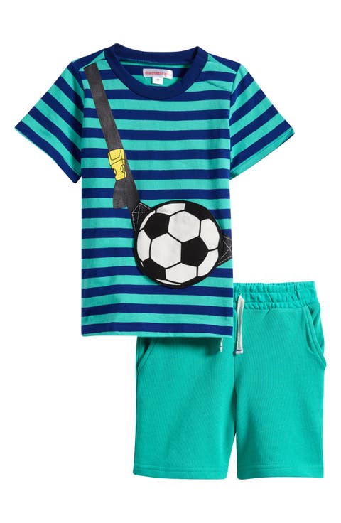 Kids' Fidget Cotton Graphic T-Shirt & Shorts Set (Toddler)