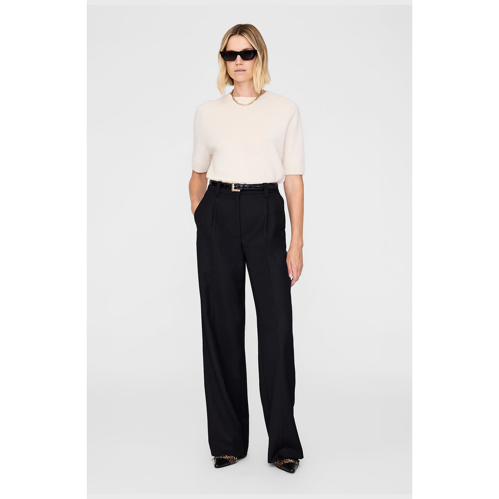 Anine Bing Trent Trouser In Black