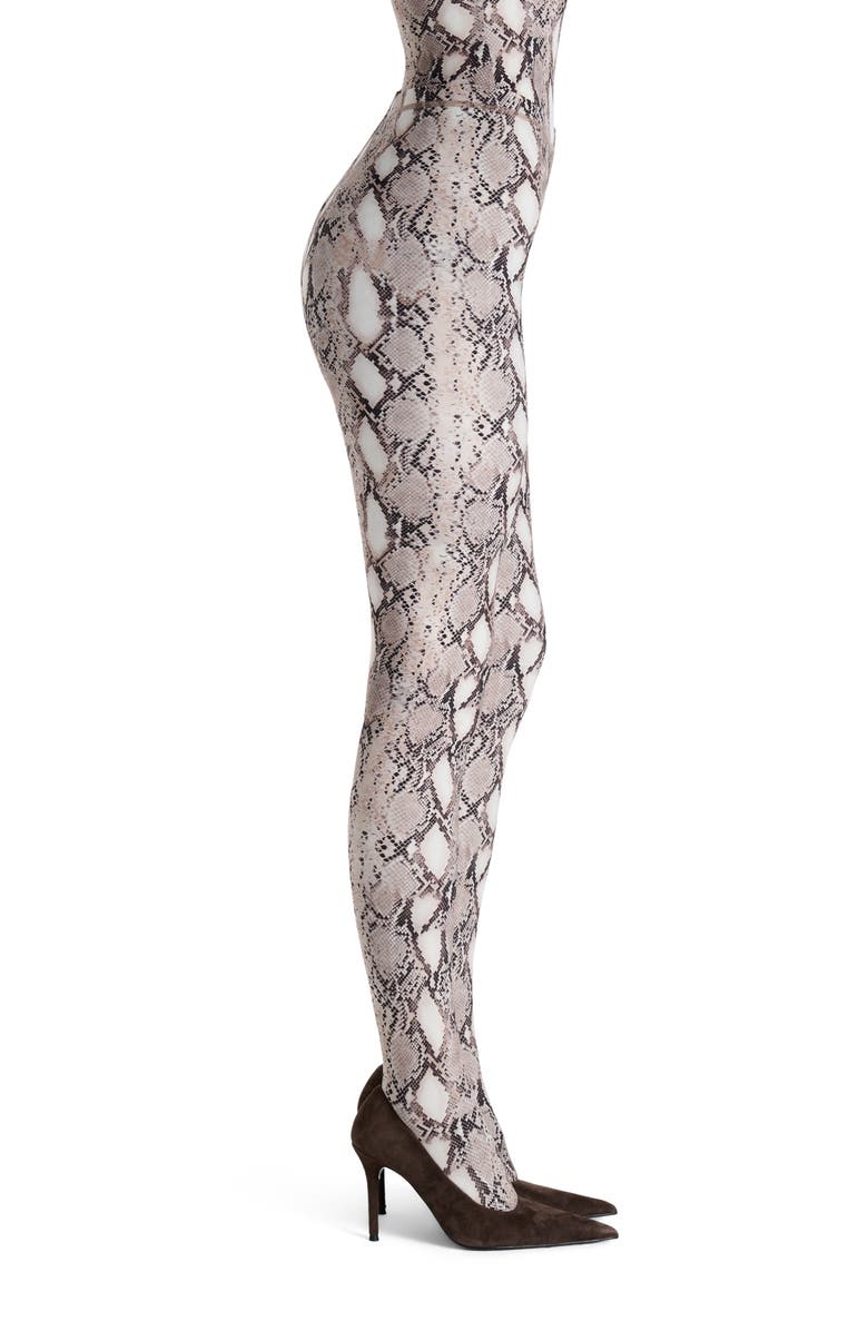 Naked Wardrobe Print Toe Leggings, Alternate, color, Snakeskin