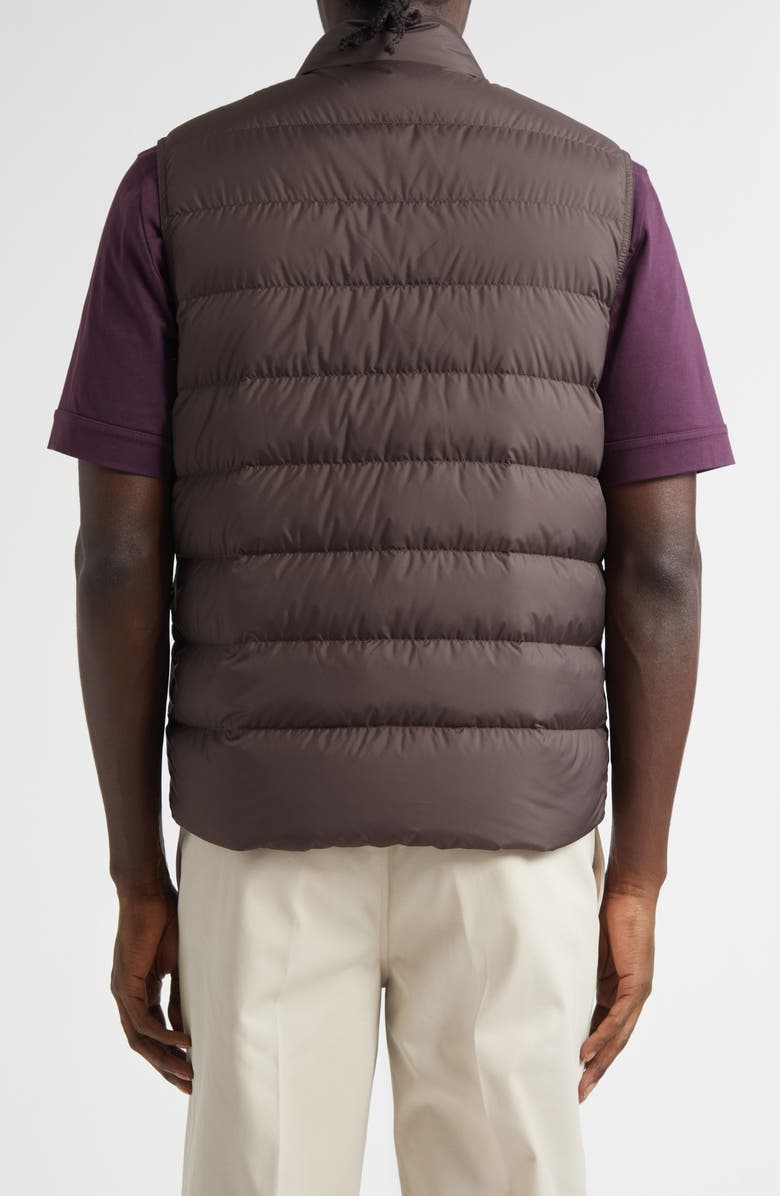 Moncler Treompan Down Puffer Vest, Alternate, color, Brown