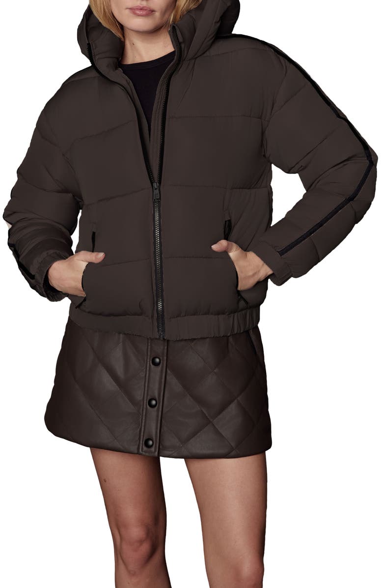 Alp N Rock Whitney Puffer Jacket, Main, color, Coffee
