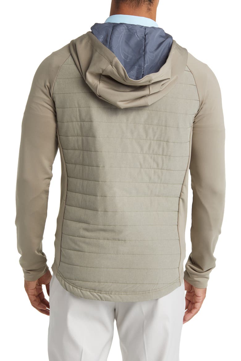 Coleman Textured Water Resistant Hoodie, Alternate, color, OLIVE-GRAY