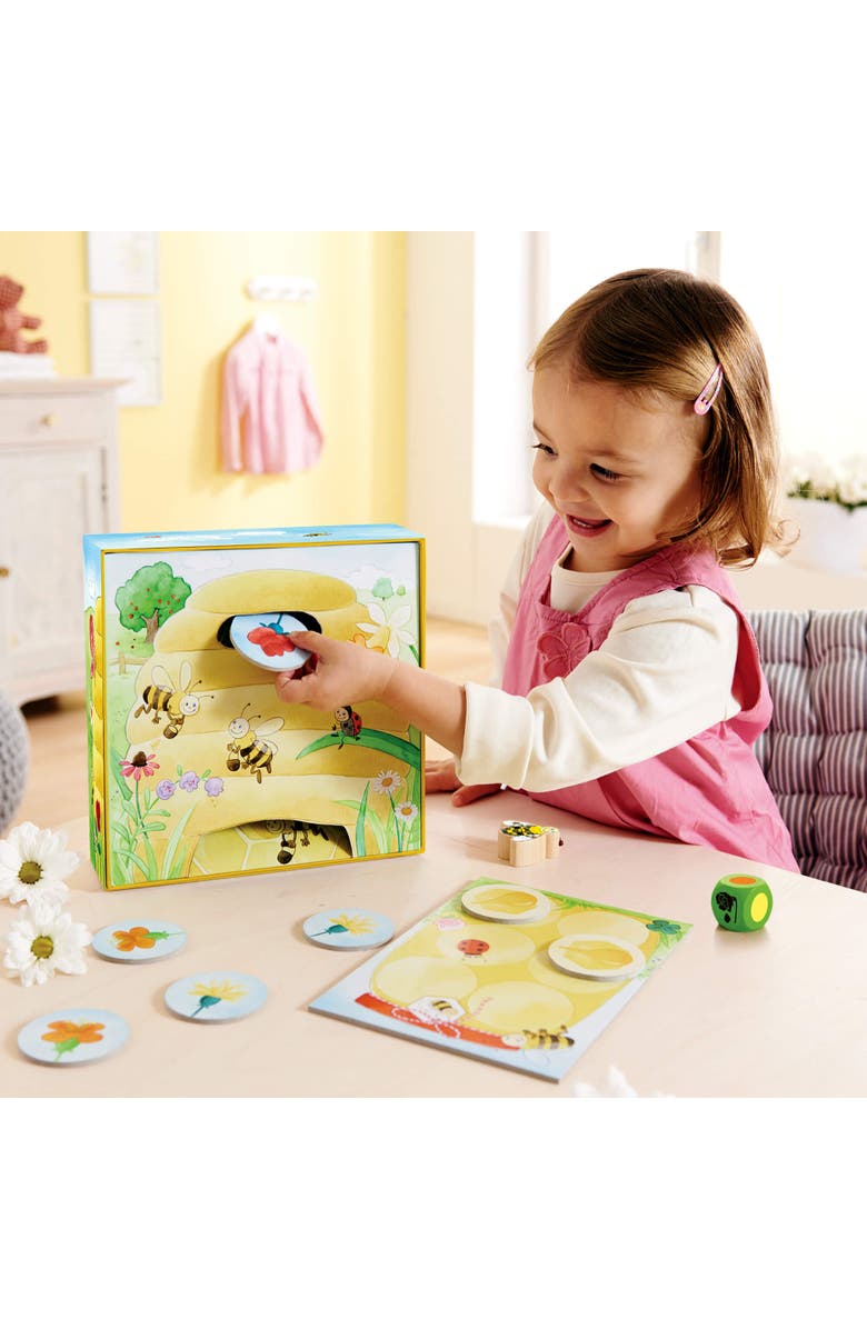 HABA My Very First Games - Hanna Honeybee - 2 Cooperative Color Games & Learning Toys for Toddlers 2-4 Years , Preschool Kids Games, Alternate, color, Multi