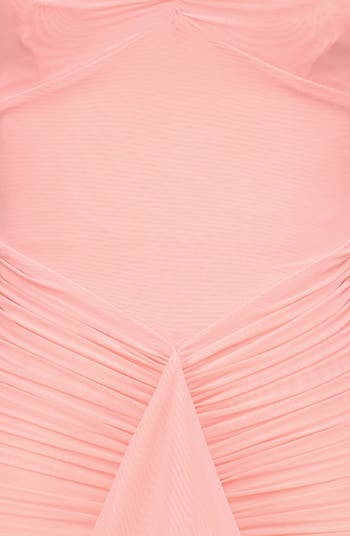 Gabbi Ruffle Mesh High-Low Cocktail Dress