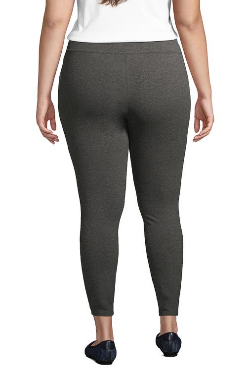 Lands' End Starfish Mid Rise Knit Leggings In Gray