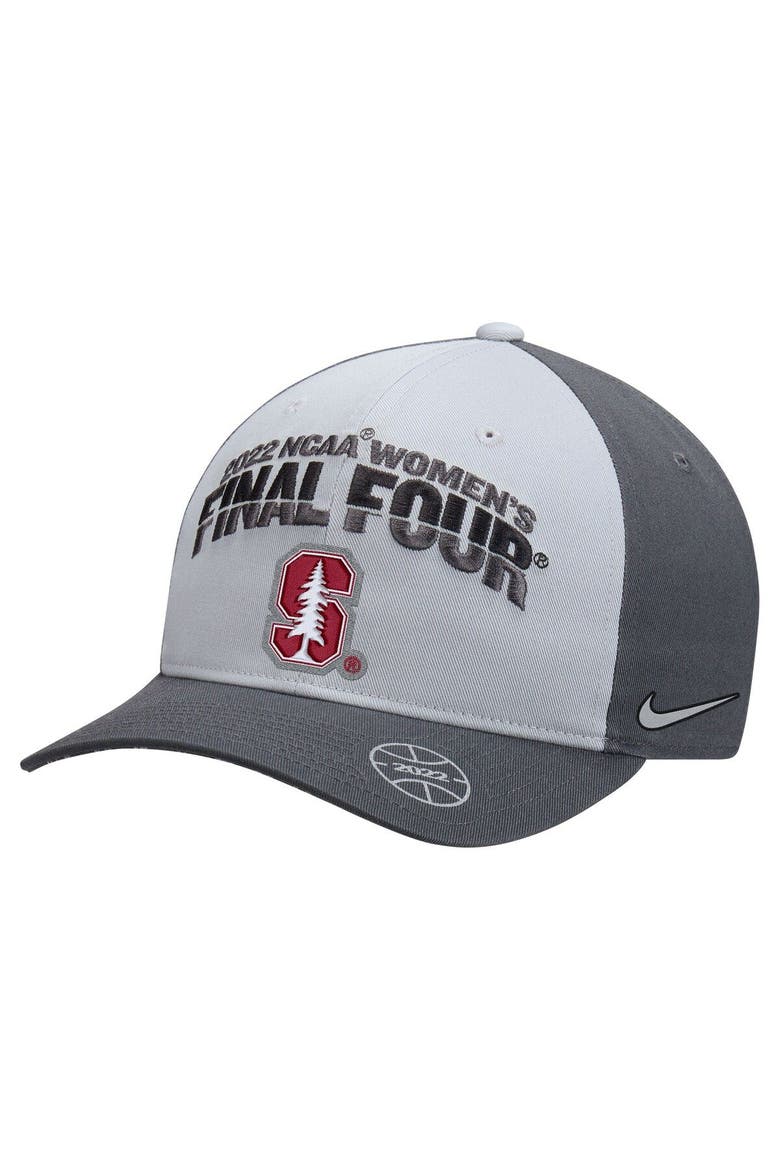 Women's Nike Gray Stanford Cardinal 2022 NCAA Women's Basketball Tournament March Madness Final Four Regional Champions Locker Room Classic 99 Adjustable Hat, Main, color, Gray