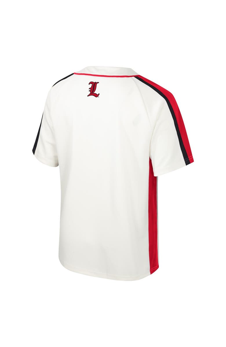 COLOSSEUM Men's Colosseum Cream Louisville Cardinals Ruth Button-Up Baseball Jersey, Alternate, color, 