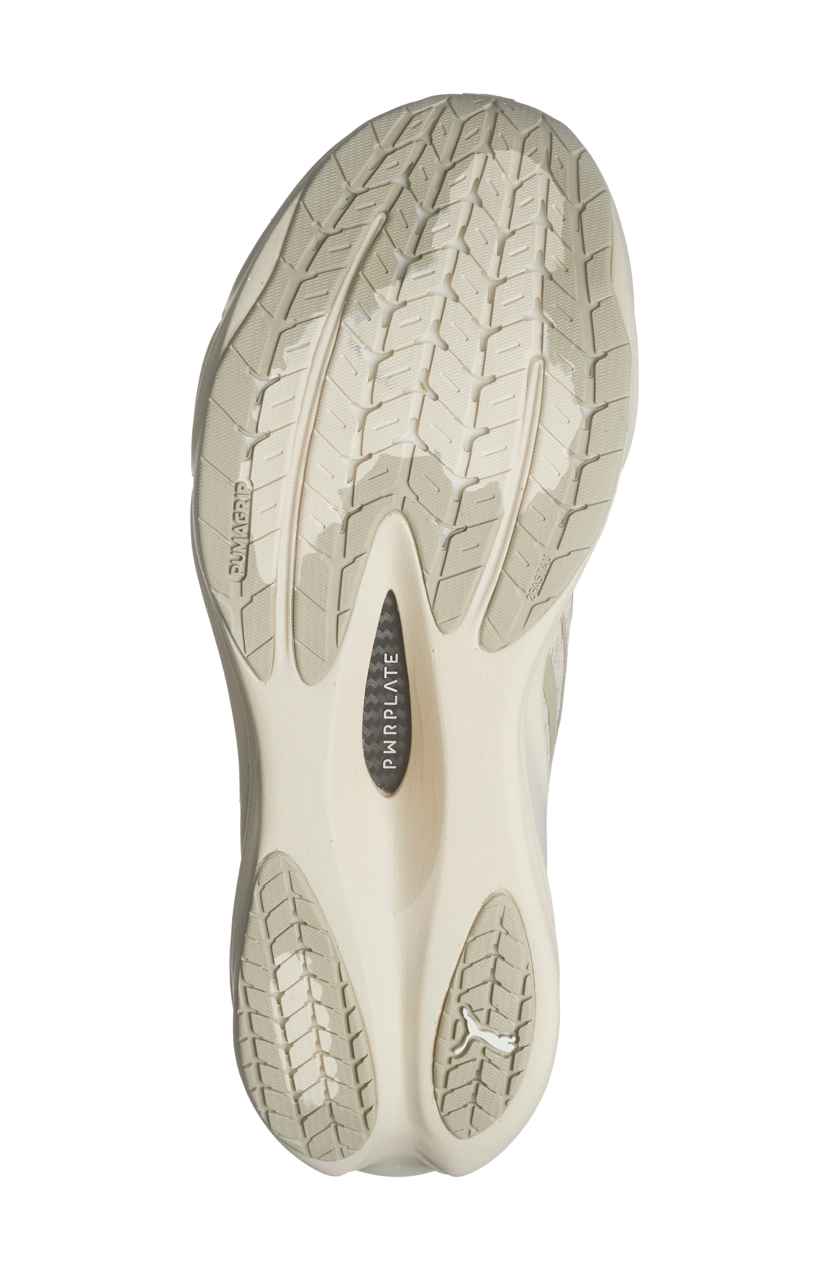 PUMA Deviate Nitro 4 Running Shoe, Alternate, color, Alpine Snow/ Warm White