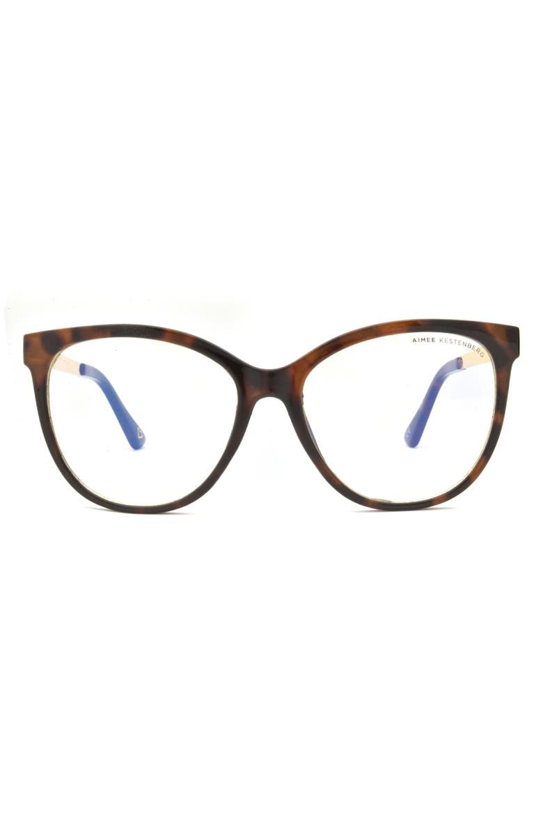 AIMEE Kestenberg Bowery 55mm Cat Eye Blue Light Blocking Glasses, Main, color,