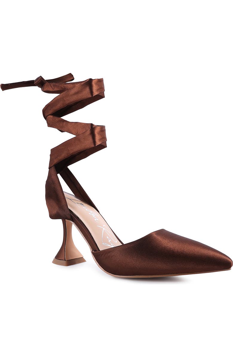 LONDON RAG Fonda Lace-Up Pump, Main, color, Mocca