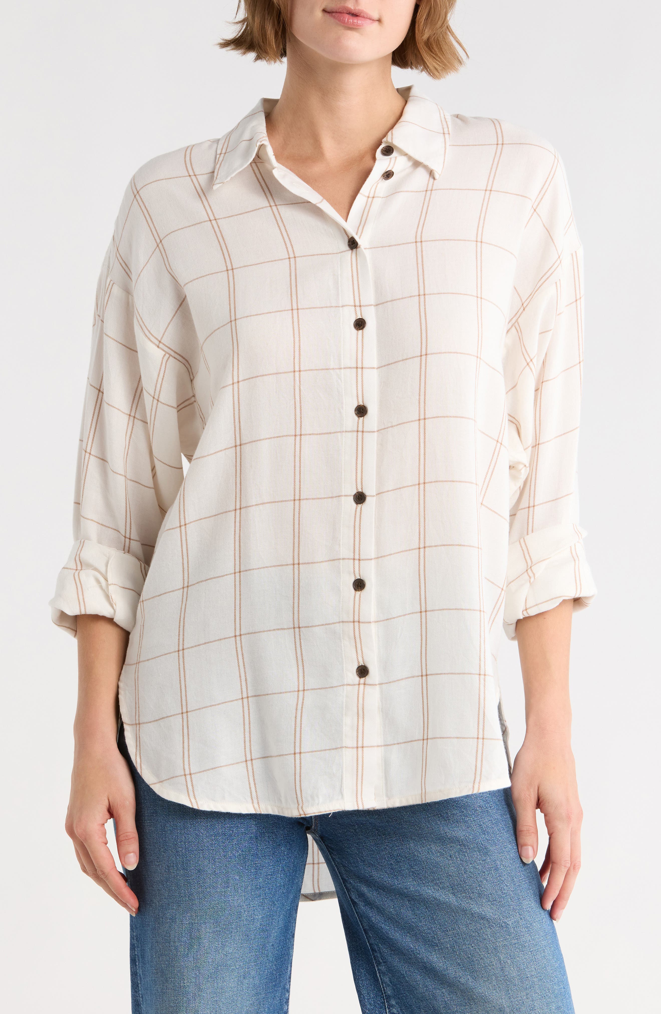 Madewell Dolman Sleeve Button-Up Shirt
