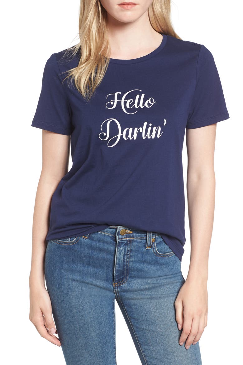 Hello Darlin' Tee, Main, color, NASSAU NAVY