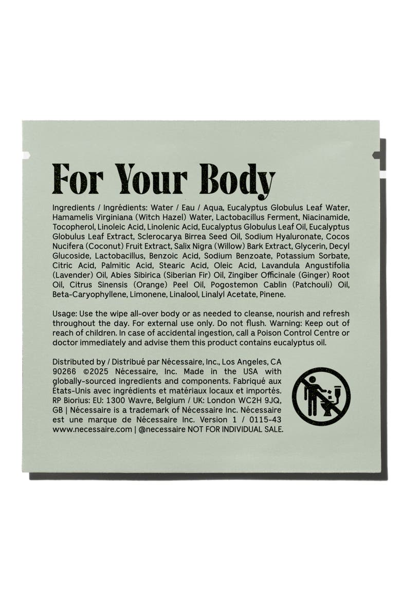 The Body Wipe Eucalyptus, Alternate, color, NO COLOR