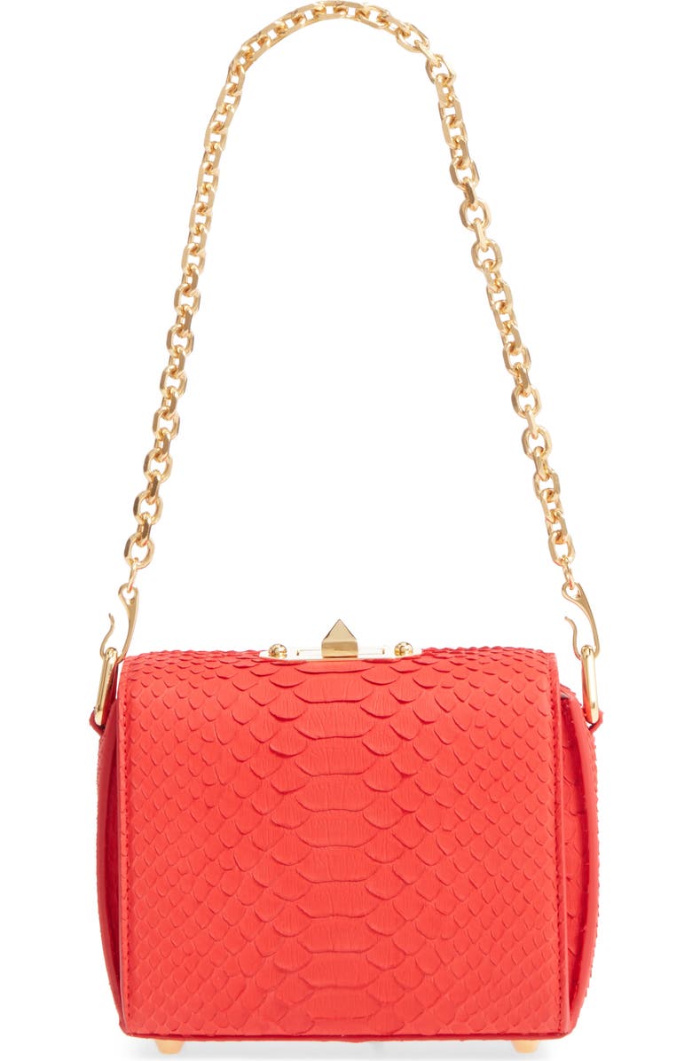 McQueen Alexander McQueen Box Bag 16 Genuine Python Shoulder Bag, Alternate, color,