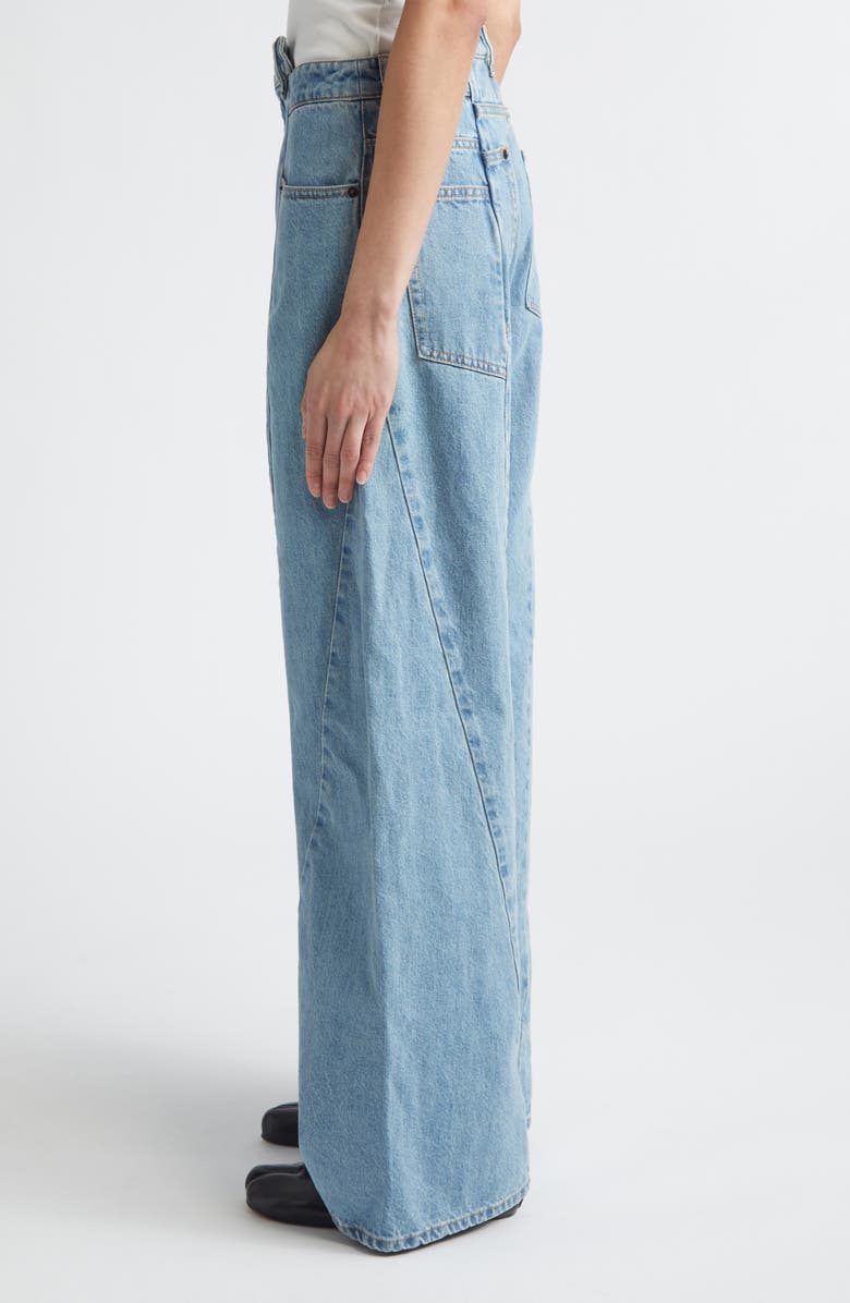 Maison Margiela Décortiqué Wide Leg Jeans, Alternate, color, Medium Blu Stone Wash