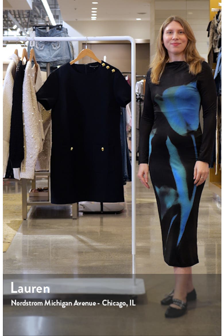 Golden Button Shift Minidress video