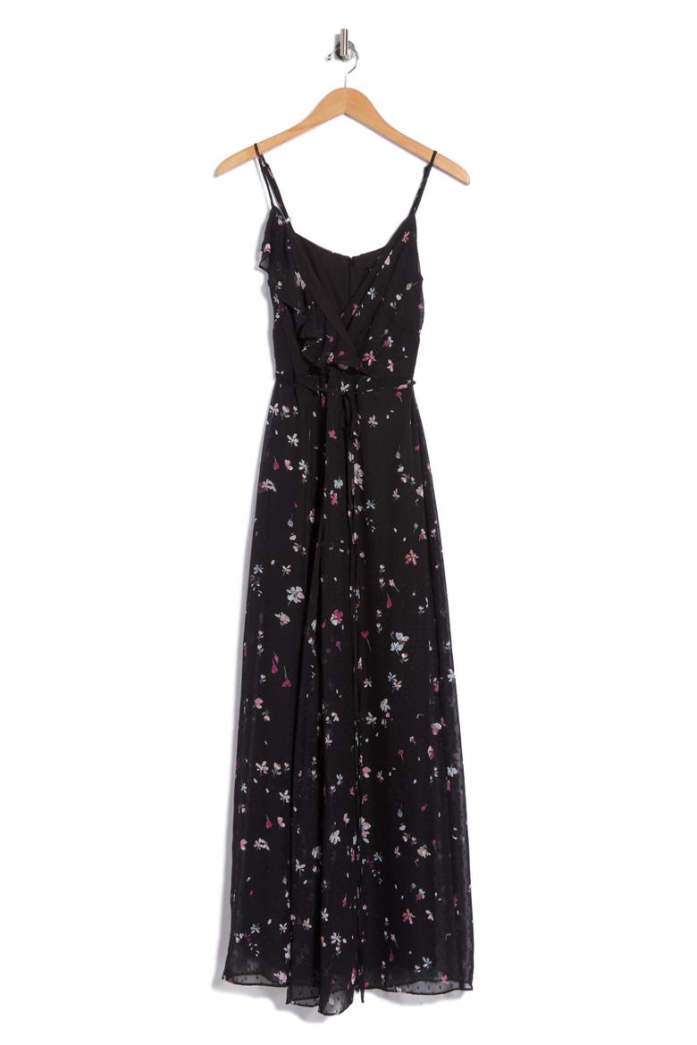 Zoey Maxi Dress, Main, color, BLACK/ AMETHYST