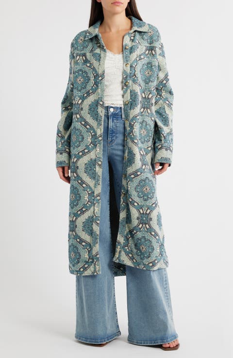 Brick Lane Jacquard Long Sleeve Shirt Jacket