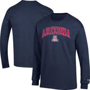 Champion Men's Champion  Navy Arizona Wildcats Arch Over Logo Long Sleeve T-Shirt