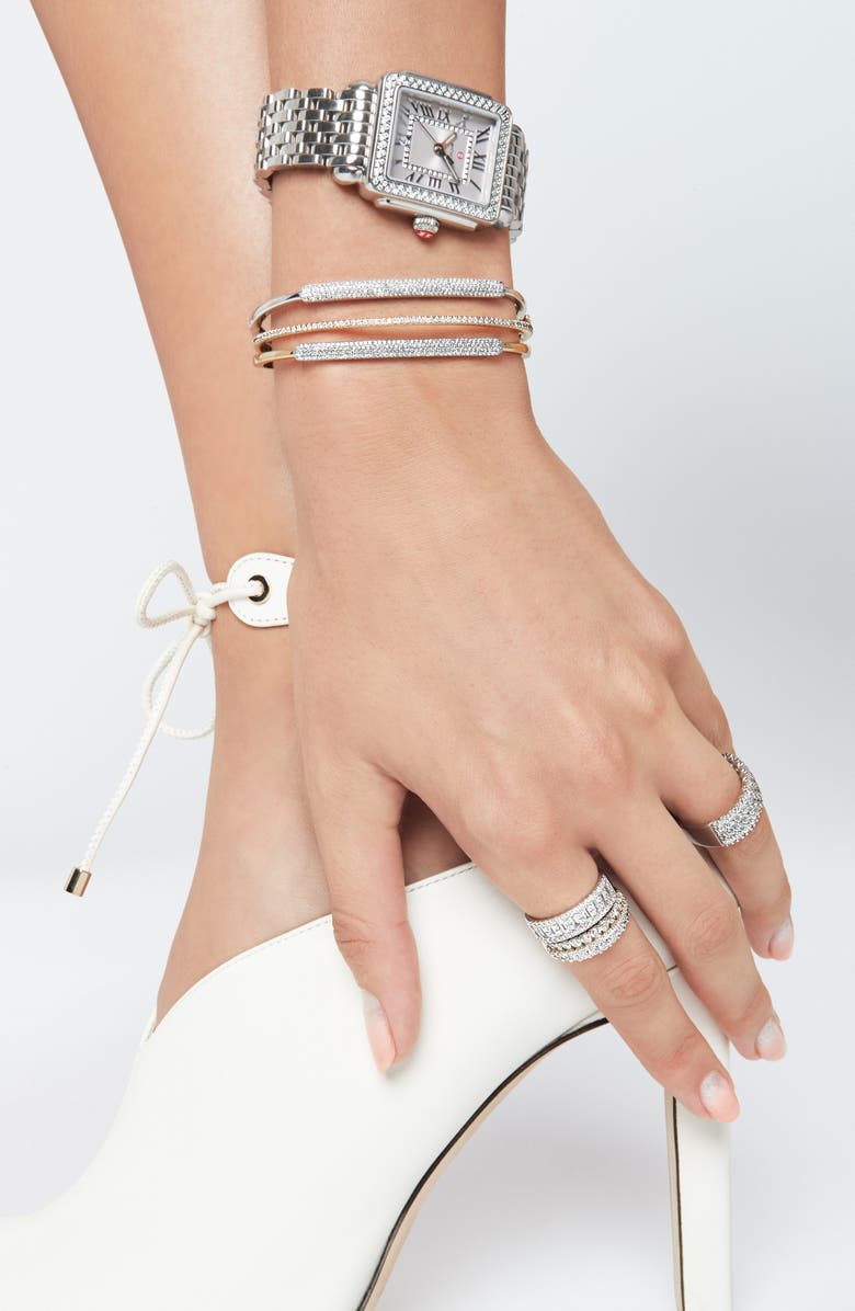 MICHELE Deco Madison Diamond Dial Watch Head, 29mm x 31mm, Alternate, color, 