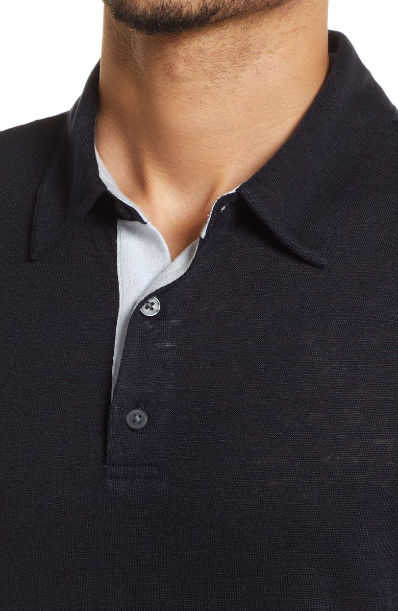 Vince Linen Polo Shirt, Alternate, color, 