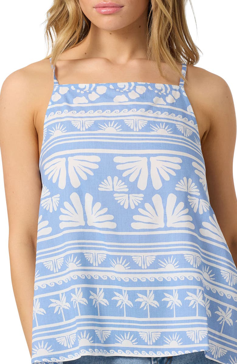 O'Neill Martina Abstract Print Camisole, Alternate, color, Azurine