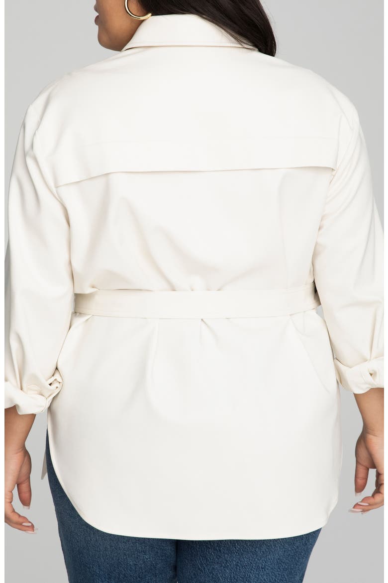 Safari Tie Waist Tunic Shirt, Alternate, color, BONE001