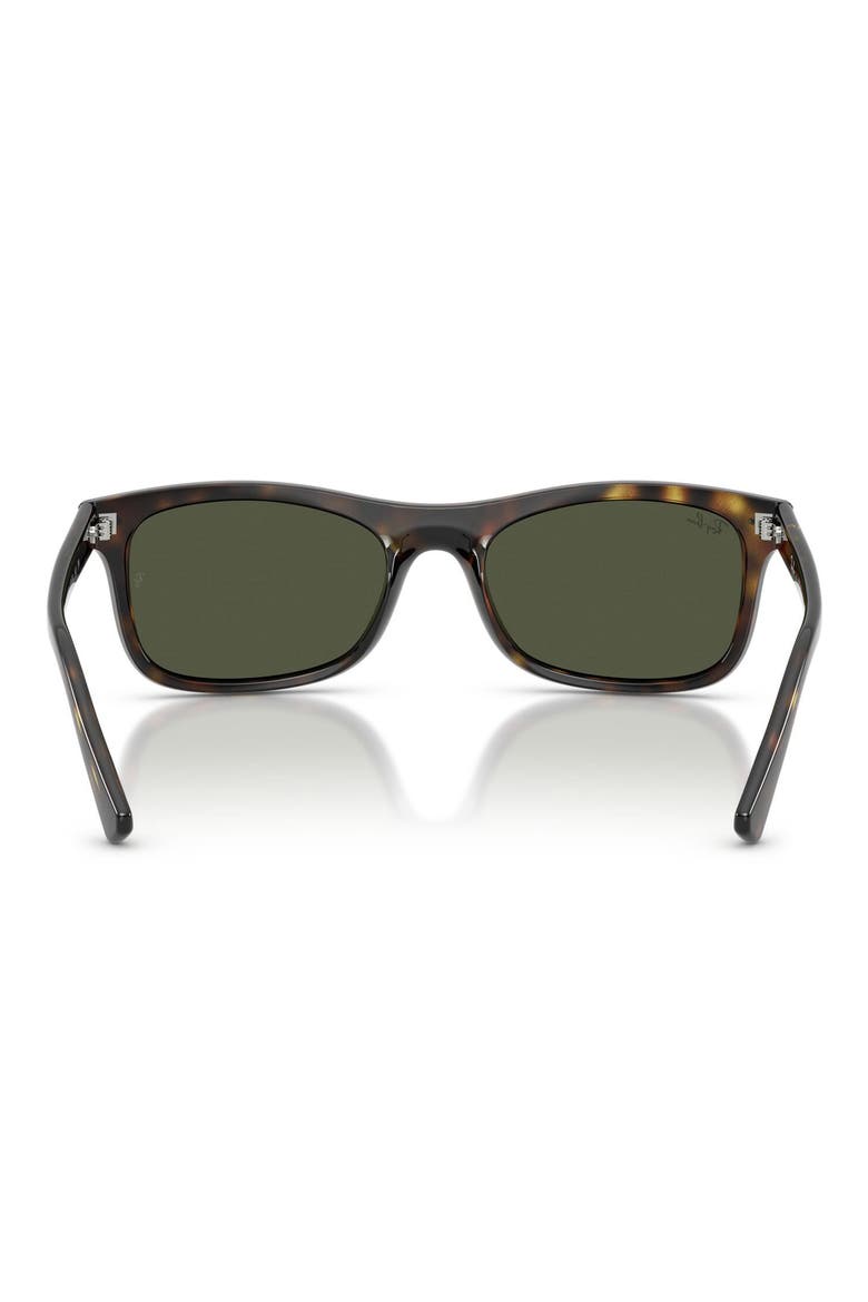 54mm Square Sunglasses, Alternate, color, HAVANA / GREEN