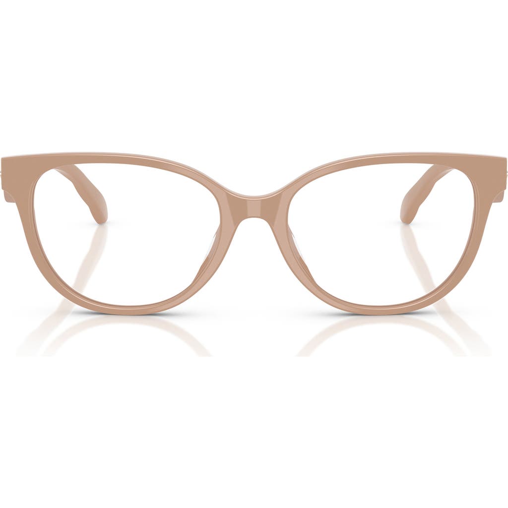 Tory Burch 53mm Phantos Optical Glasses In Bone
