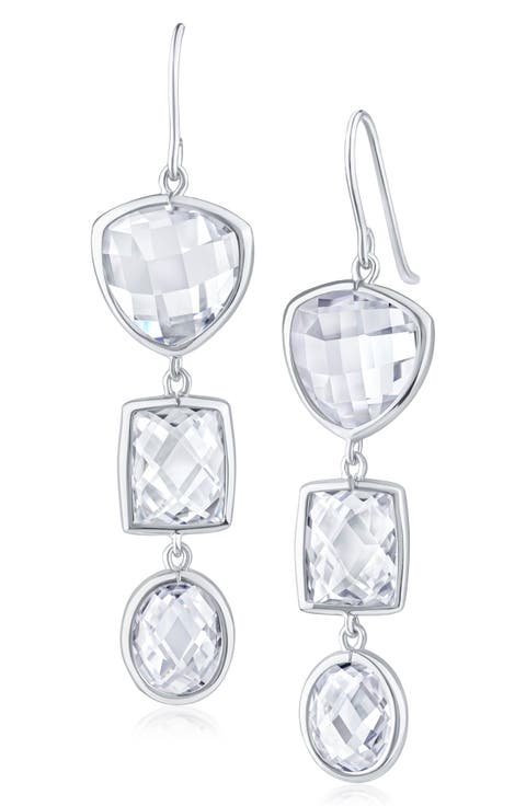 Cubic Zirconia Drop Earrings