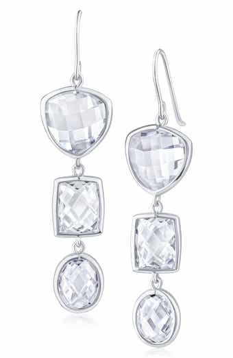 Cubic Zirconia Drop Earrings