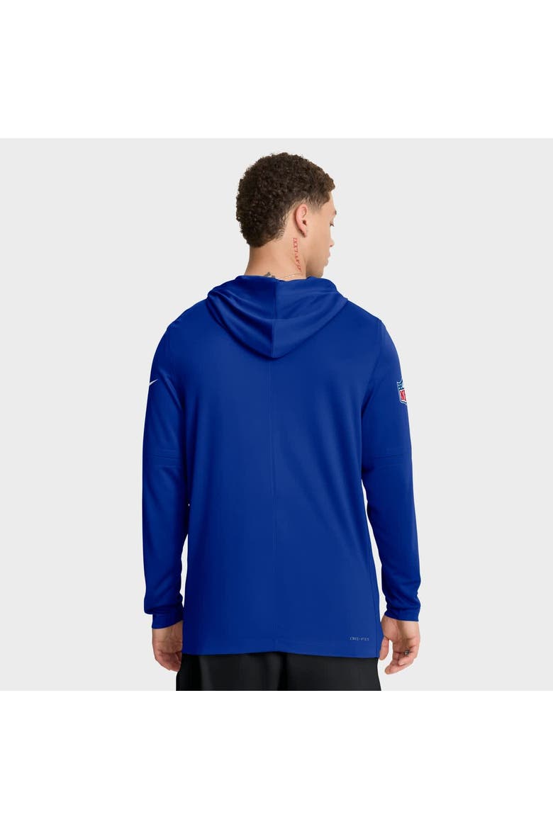 Men's Nike Royal Buffalo Bills Sideline Pure Fury Performance Long Sleeve Hoodie T-Shirt, Alternate, color, Royal