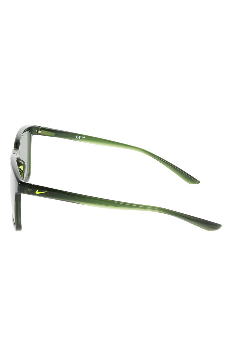 Nike Circuit 55mm Square Sunglasses, Alternate, color, Sequoia / Green
