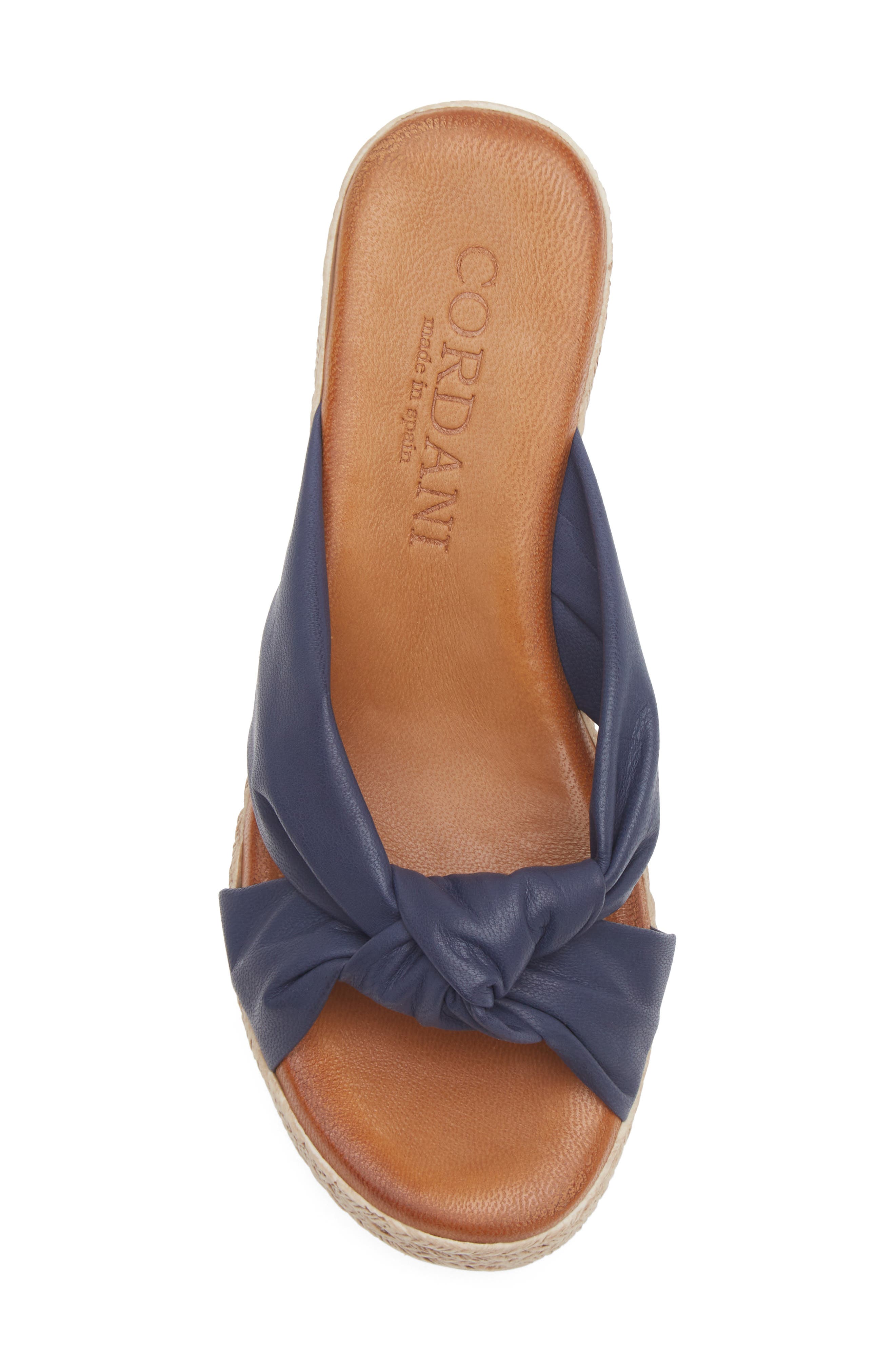 Brenda Platform Espadrille Sandal, Alternate, color, NAVY LEATHER