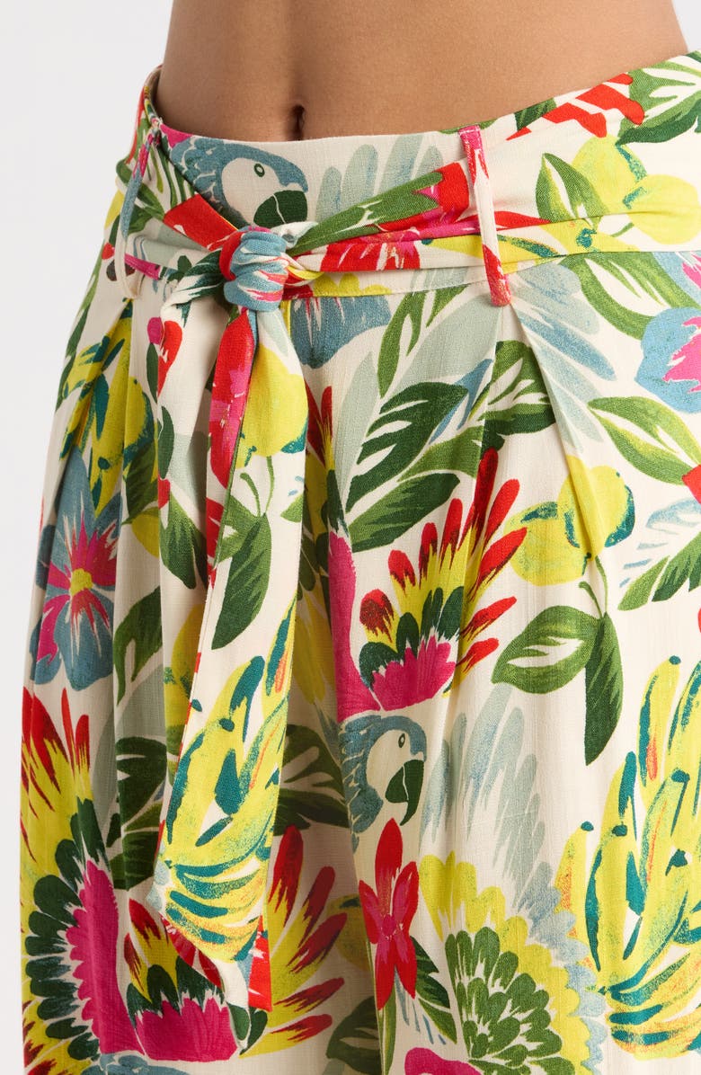 SUGARLIPS Wissa Tropical Bien Wide Leg Pants, Alternate, color, Bright-Multi