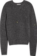 JW Anderson Monogram Embroidered Wool & Mohair Sweater