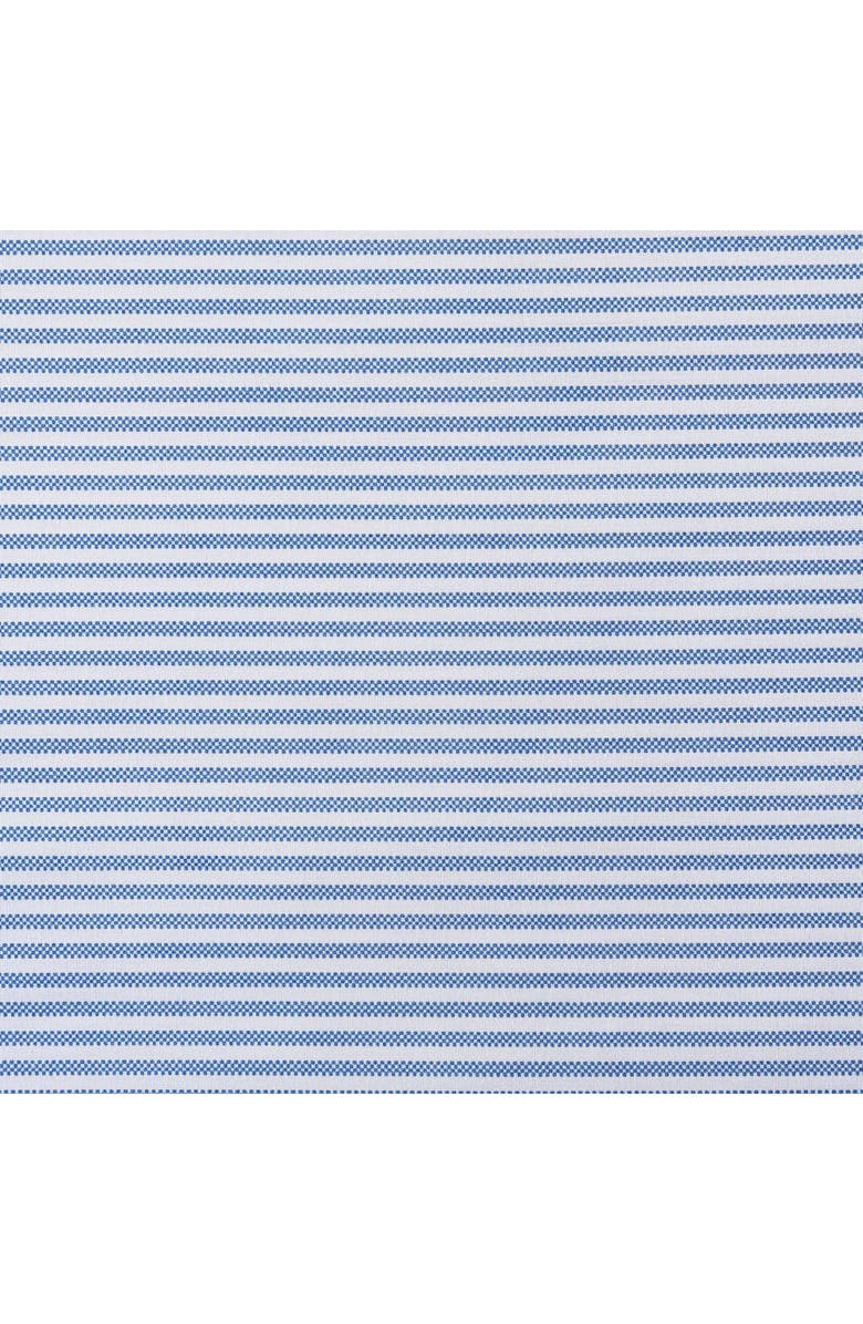 POPPY AND FRITZ Oxford Stripe 200 Thread Count Cotton Percale Sheet Set, Alternate, color, Blue/ White